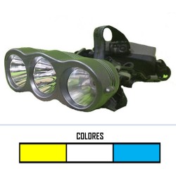 Linterna Led Minera 3 Colores