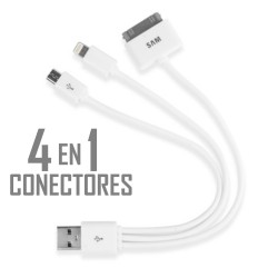 Cable 4 Conectores En 1 USB